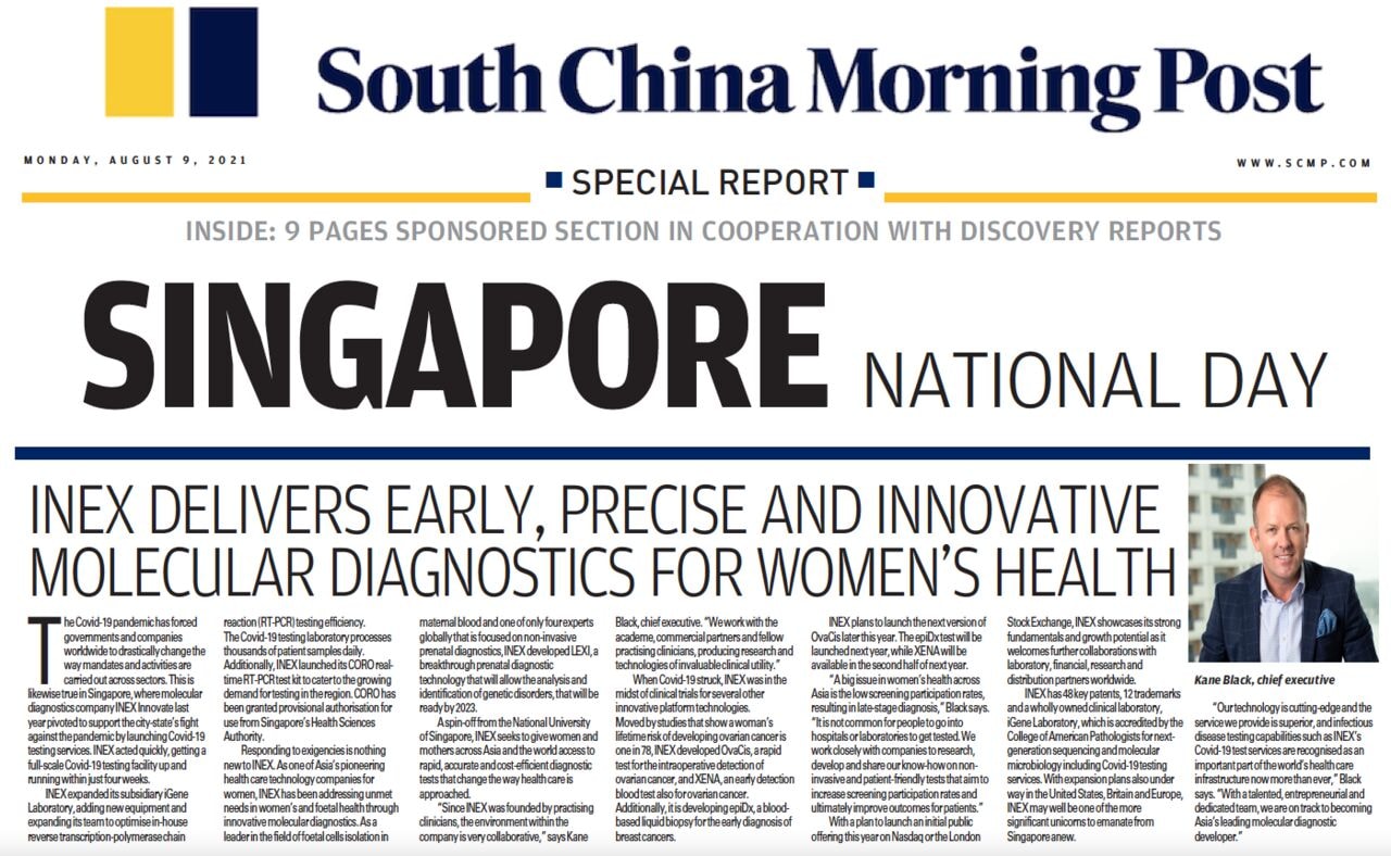 South China Morning Post Features INEX Innovate
